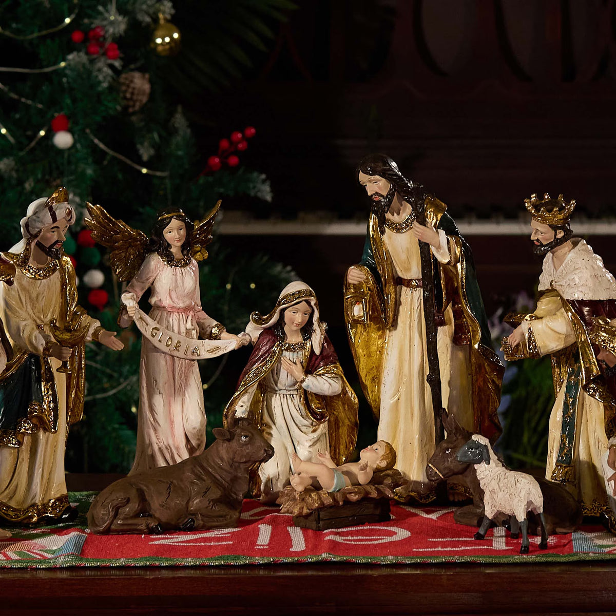 Nativity Set 11-Piece per Pack 12-Inch Christmas Home Decor Figurines Gift