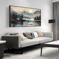 Landscape Wall Art for Living Room - Mountain Art Wall Decor for Office - Large Picture Frames for Wall Size 29" X 59"