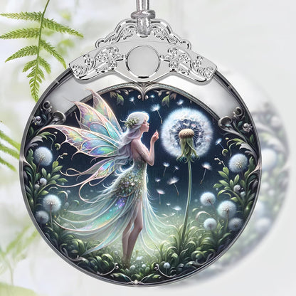 Christmas Ornament, 2026 Ornaments for Christmas Tree, Stained Glass Hanging Ornament, Holiday Ornaments, Unique Gift Idea - Fairy