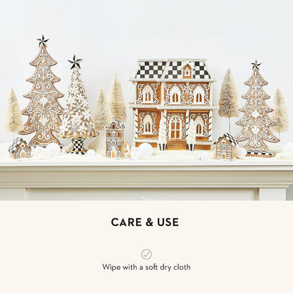 MACKENZIE-CHILDS Tabletop Tree, Small, Gingerbread Cookie