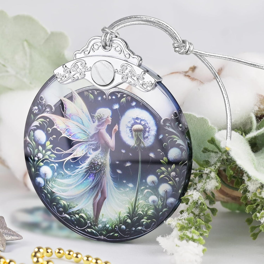 Christmas Ornament, 2026 Ornaments for Christmas Tree, Stained Glass Hanging Ornament, Holiday Ornaments, Unique Gift Idea - Fairy