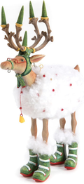 MACKENZIE-CHILDS Patience Brewster Dash Away Figurine, Christmas Home Decor, Blitzen Reindeer
