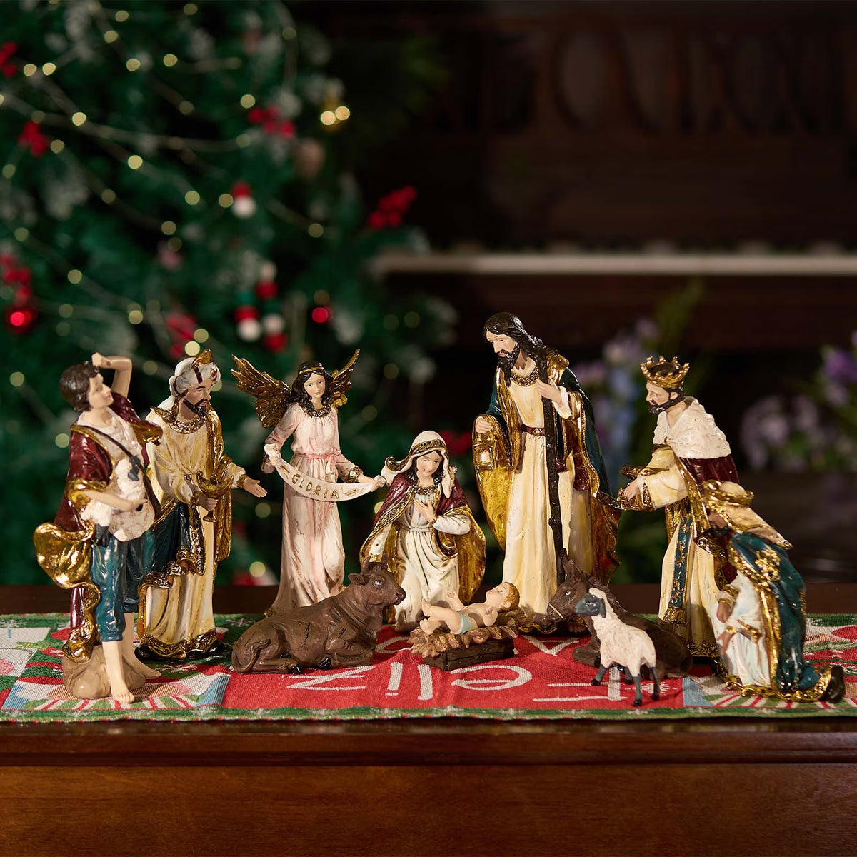 Nativity Set 11-Piece per Pack 12-Inch Christmas Home Decor Figurines Gift