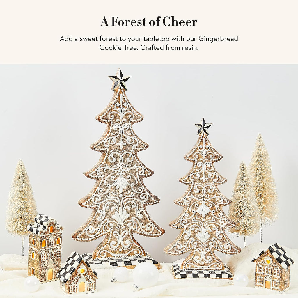 MACKENZIE-CHILDS Tabletop Tree, Small, Gingerbread Cookie