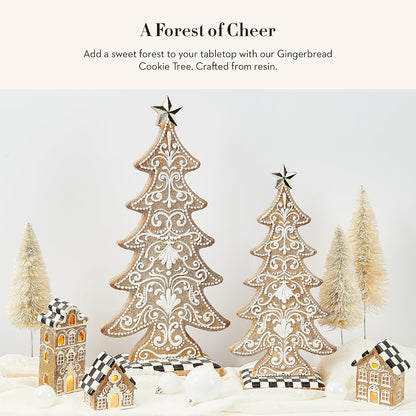 MACKENZIE-CHILDS Tabletop Tree, Small, Gingerbread Cookie