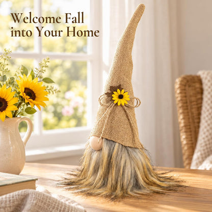 Plush Fall Gnome, Rustic Thanksgiving Decorations for Home