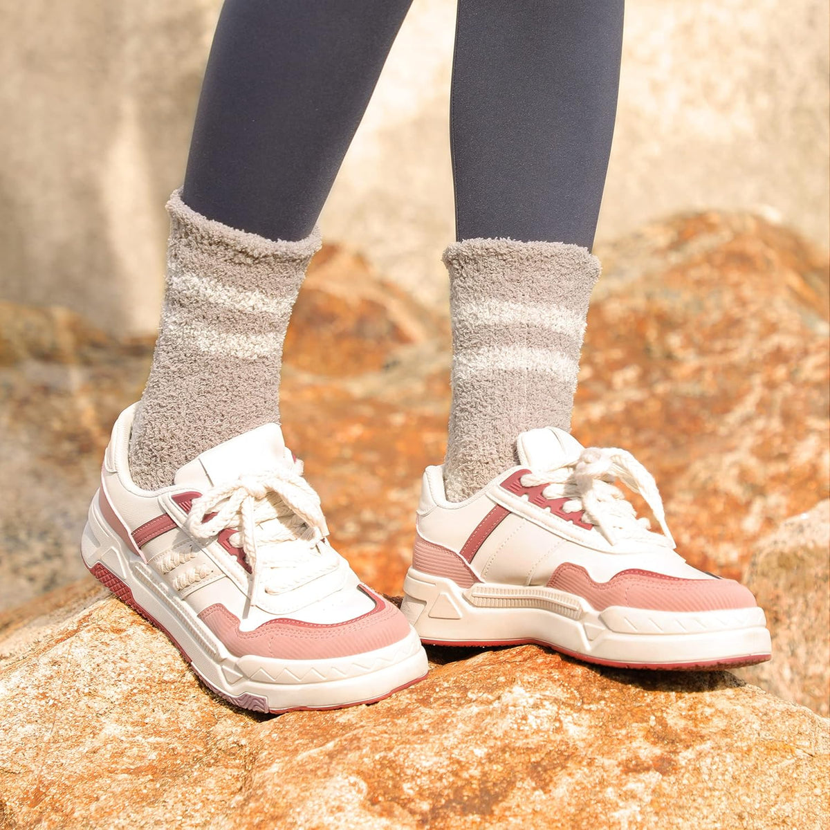 Fuzzy Socks for Women - Fluffy Cozy Slipper Socks for Women, Women'S Ultra Soft Winter Thick Warm Fuzzy Sleeping Sock for Home, Candy Colorful