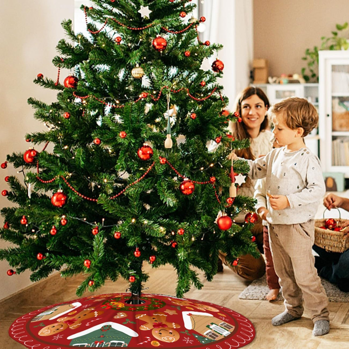 Gingerbread Christmas Decorations Christmas Tree Skirt 48Inch
